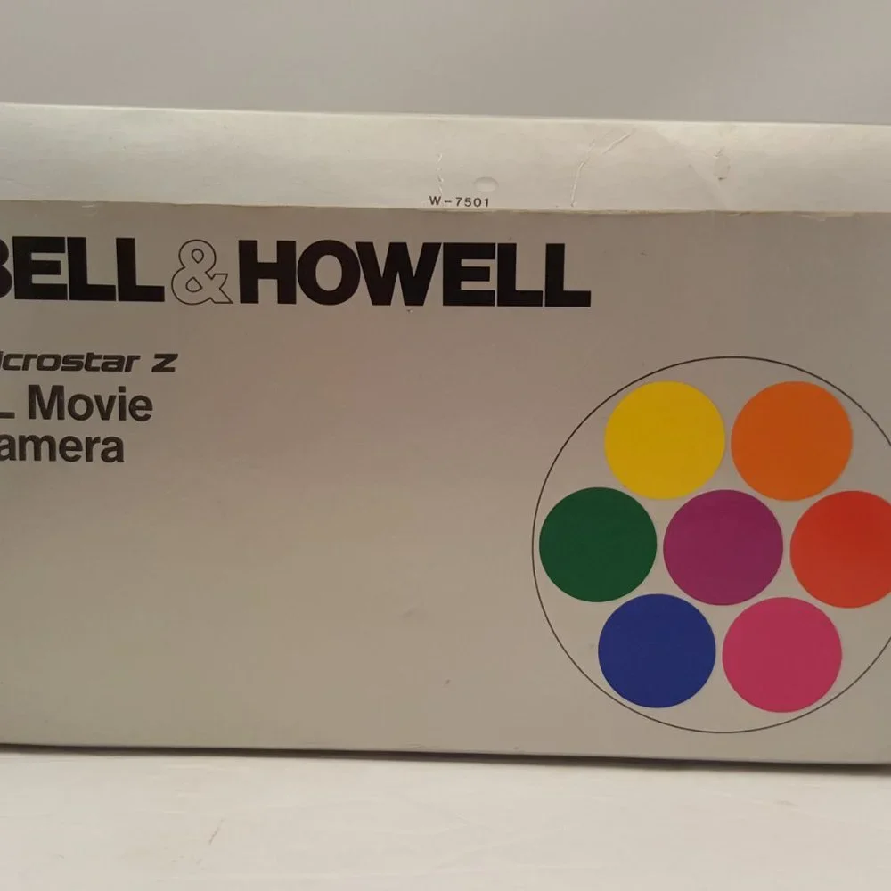 BELL & HOWELL 2230 microstar z XL Movie Camera w/ Kodachrome 40 Type A Cart